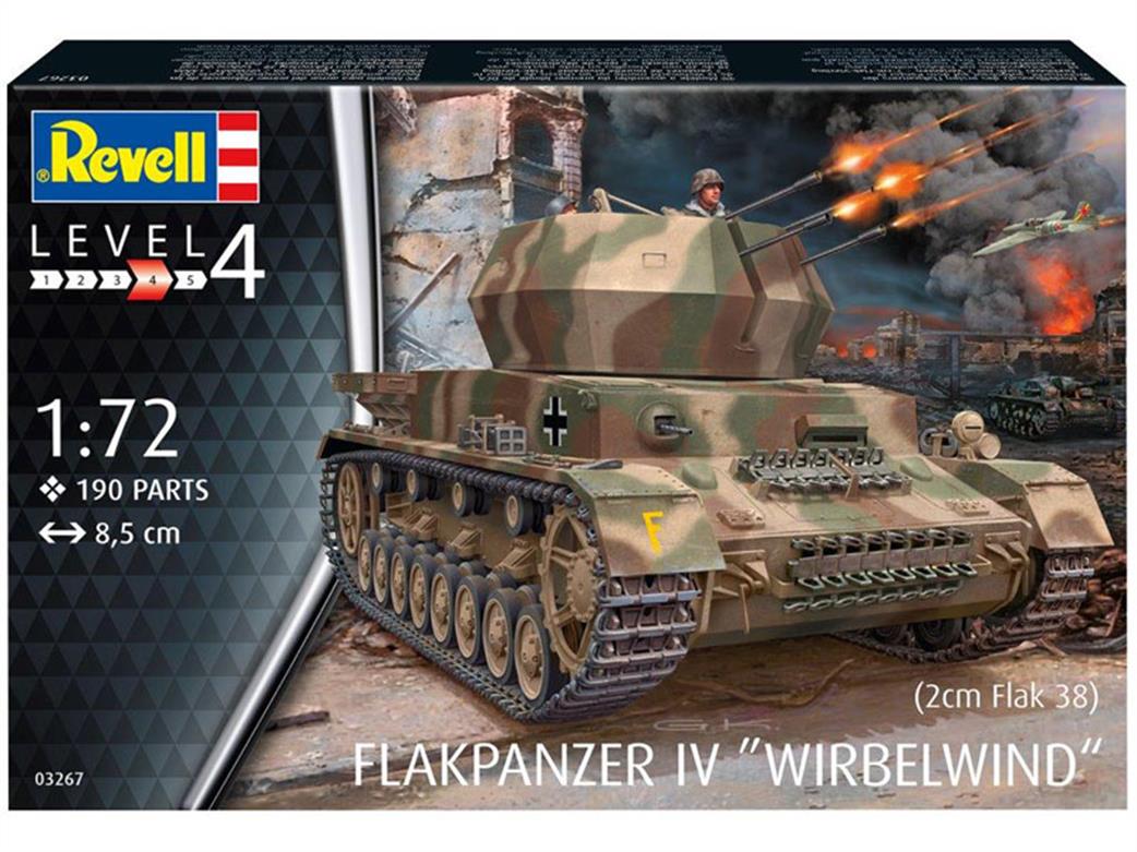Revell 1/72 03267 Flakpanzer IV Wirbelwind 2cm Flak 38 Kit