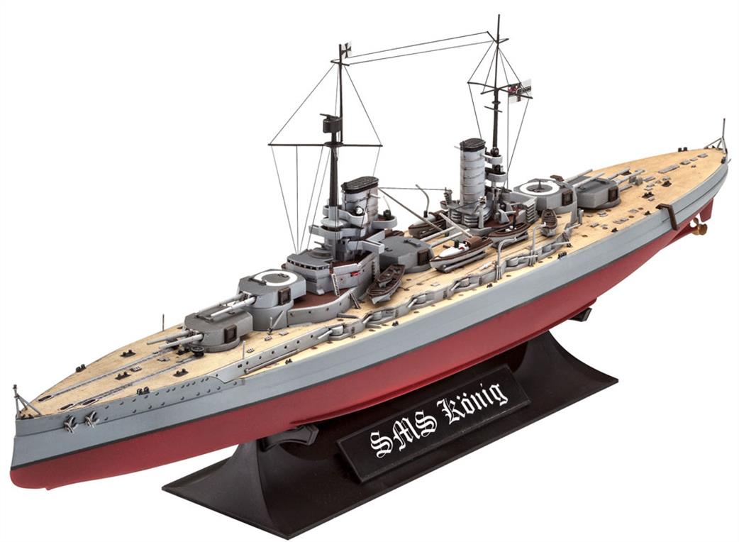 Revell 05157 SMS Konig WW1 German Battleship Kit 1/700