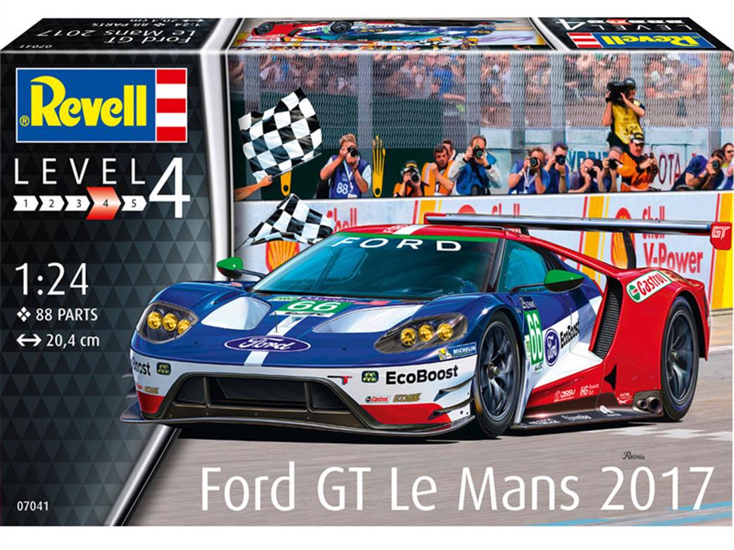 Revell 1/24 07041 2017 Ford GT Le Mans Race Car Model Kit