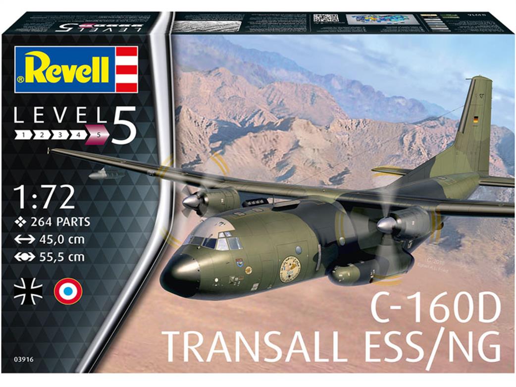 Revell 1/72 03916 C-160D Transall Eloka Transport Aircraft Model kit