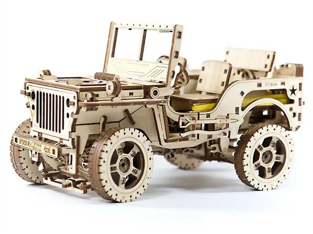 Wooden City  WR309 4x4 Jeep Wood Construction Kit