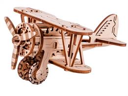 Meet the Biplane, a marvel of mechanical engineering presented in a beautifully designed wooden model. This biplane serves as a testament to the beauty and precision inherent in aviation.