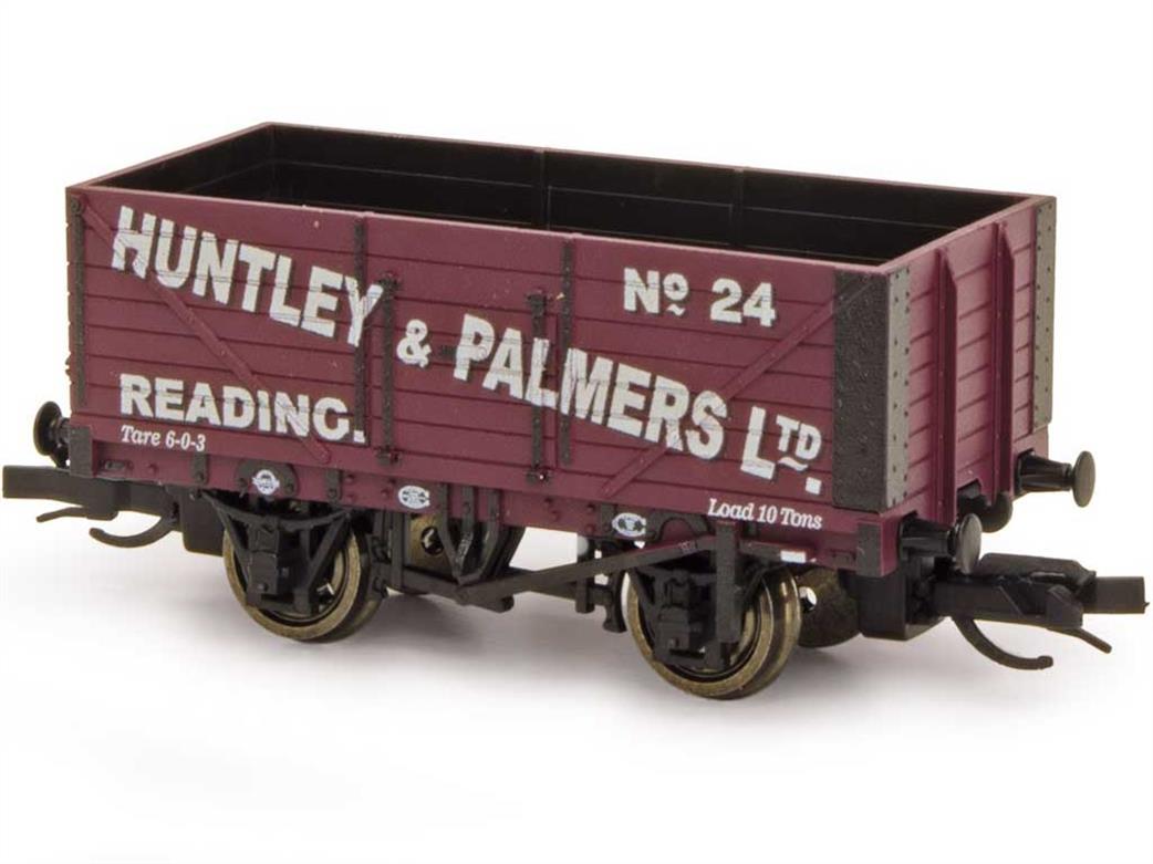 Peco TT:120 TTR-7010P Huntley & Palmers 7 Plank Open Coal Wagon