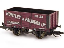 Well-known biscuit makers Huntley &amp; Palmers established themselves as one of the first global brands through the use of the railways. Their plant at Reading was connected with both the GWR and SECR (later SR) and the company owned a small fleet of coal wagons, finished in an eye-catching red livery, to ensure a steady supply fuel was always available. Peco have produced a nicely detailed model of the standard RCH 1923 type 12-ton 7 plank open coal wagon for the TT:120 range. These wood bodied wagons carried many colourful private owner wagons and lasted into the late 1950s under British Railways ownership.
