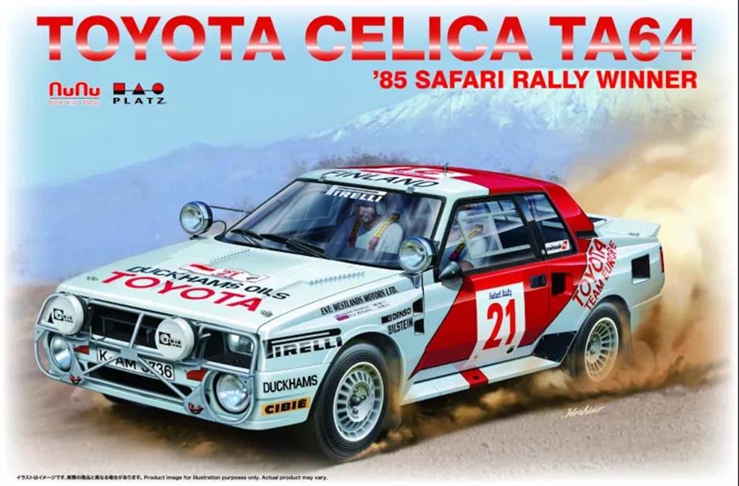 Nunu Models 1/24 24038 Toyota Celica Ta64 1985 Safari Rally Winner Plastic Kit