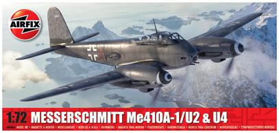Airfix 1/72nd A04066 Messerschmitt Me410A-1/US  U4 Hornisse KitNumber of Scheme options 2 Skill Level 2 Flying Hours 2 Number of parts 137