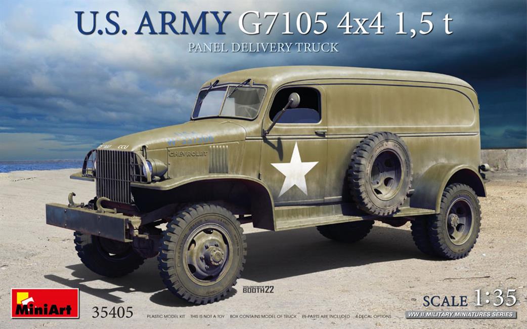 MiniArt 1/35 35405 US Army G7105 4x4 Panel Van Delivery Truck Kit