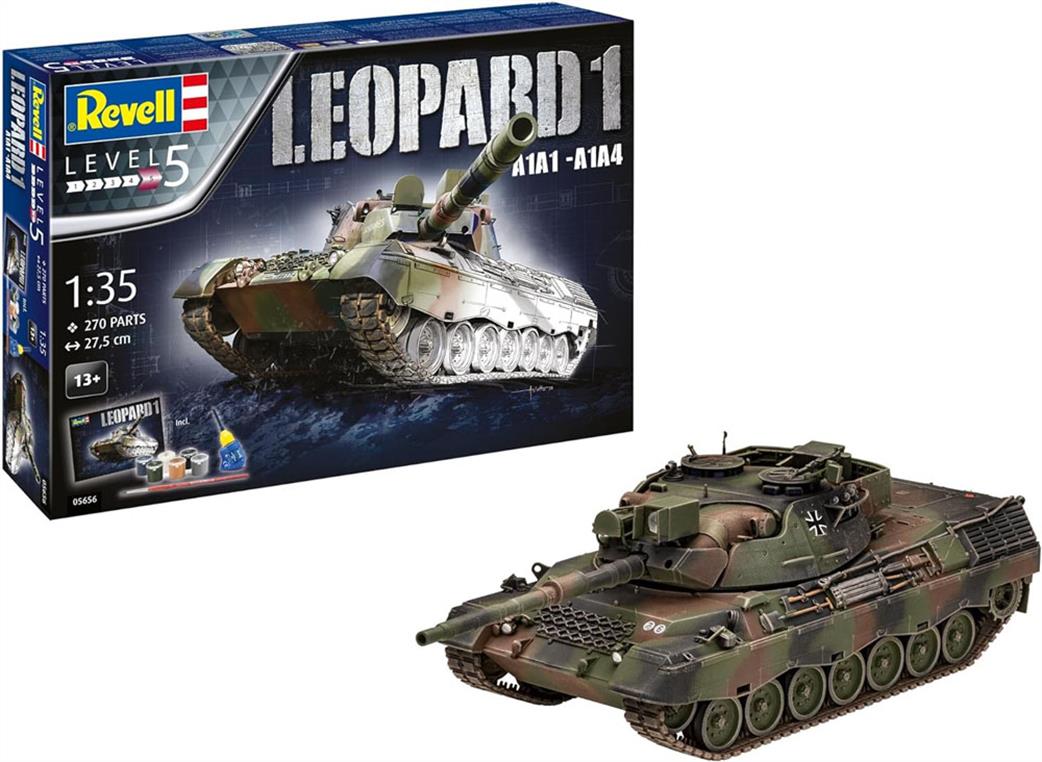 Revell 05656 Leopard1 A1A1-A1A4 MBT Tank Model Set 1/35th