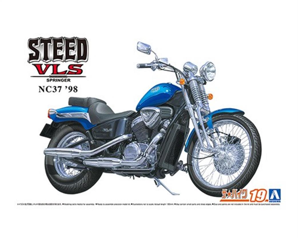Aoshima 1/12 066089 Honda NC37 98 Steed VLS Springer Motorbike Kit