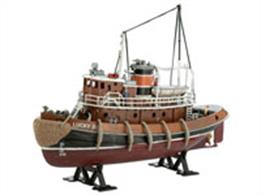 Revell 65207 1/108 Scale Harbour Tug Boat Model SetLength 231mm Number of Parts 89Comes with glue and paints.