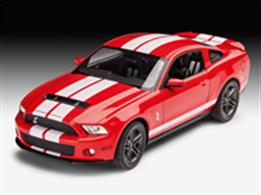 Revell 67044 1/25 Scale 2010 Ford Shelby GT500 Model SetLength 193mm   Number of Parts 116Comes with Glue and Paints