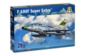 Italeri 1398 1/72 Scale F-100F Super Sabre Aircraft KitGlue and paints are required