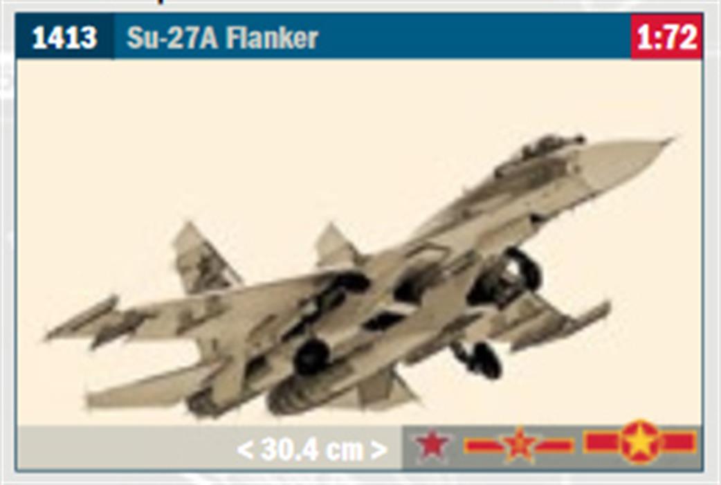 Italeri 1/72 1413 Su-27 Flanker Aircraft Kit
