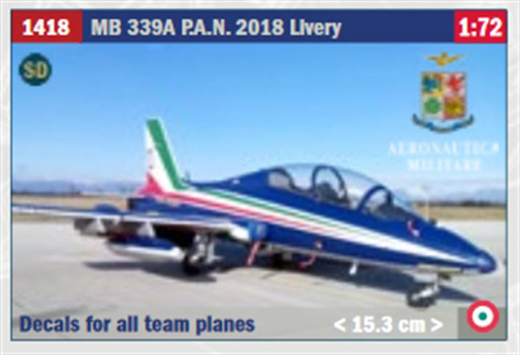 Italeri 1/72 1418 BM 339 P.A.N. 2018 Livery Aircraft Kit