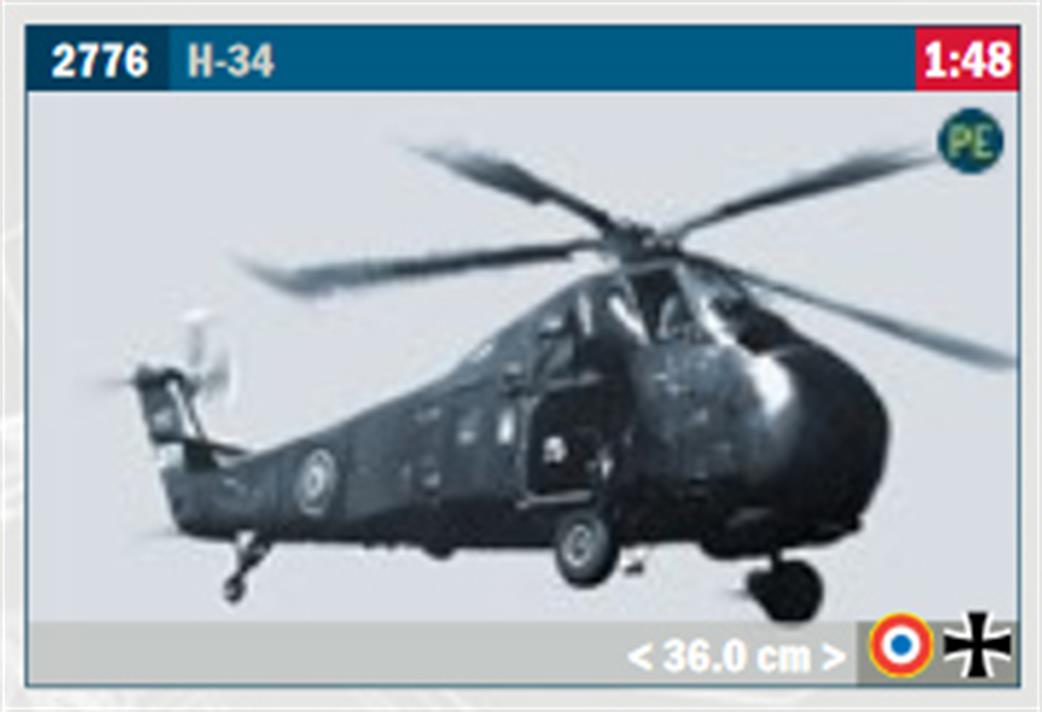 Italeri 1/48 2776 Sikorsky UH-34D Hus-1 Sea Horse Helicopter Kit