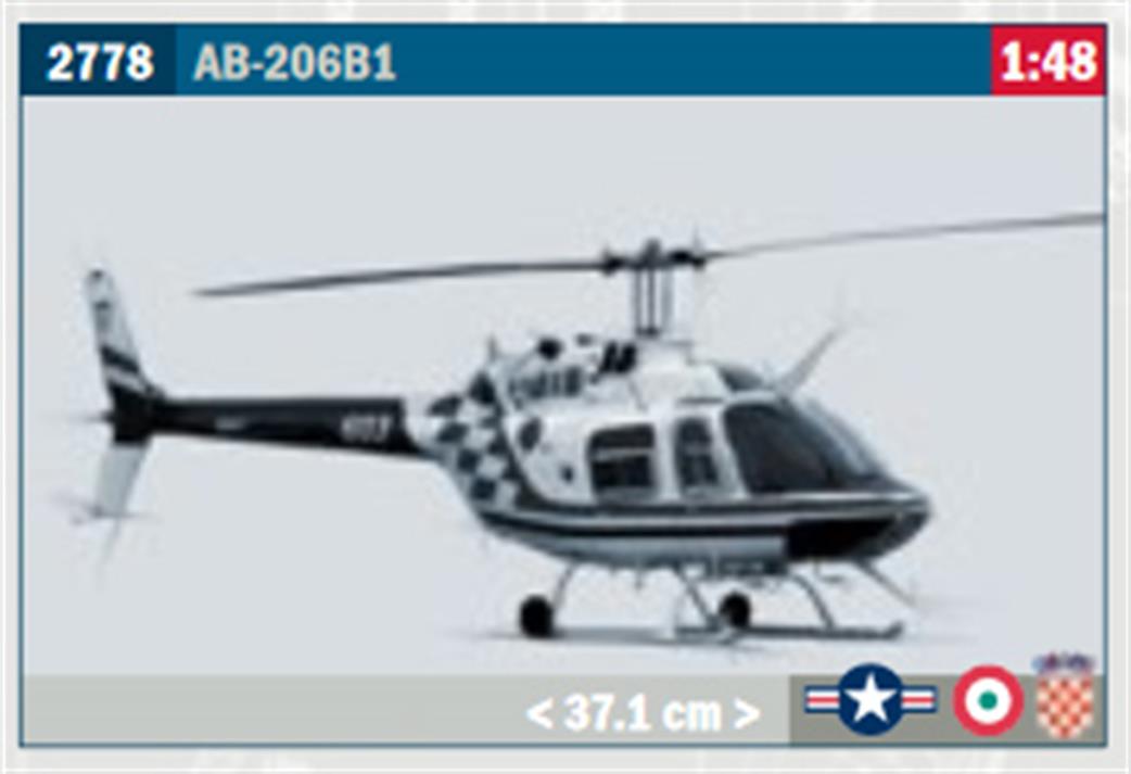 Italeri 1/48 2778 Bell AB-206B1 N.Y. Police Department Helicopter Kit