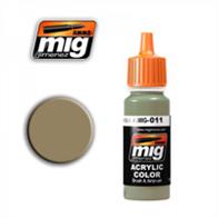 MIG Productions 011 Dunkelgelb AUS'44 DG1 RAL7028High quality acrylic paint suitable for German camouflage 1945 and some IDF vehicles.