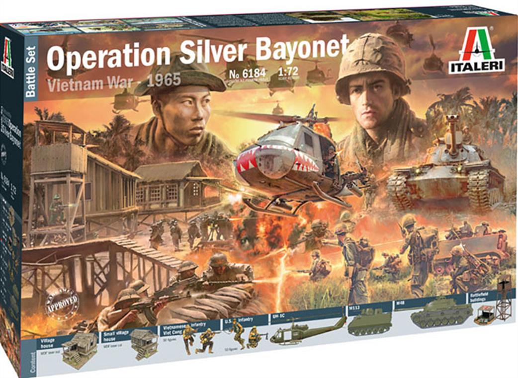 Italeri 1/72 6184 Vietnam War Battle Set - Operation Silver Bayonet