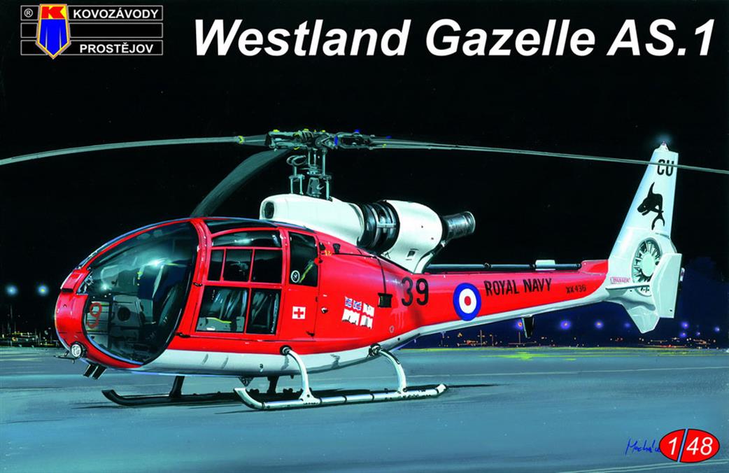 KPM KPM8412 Westland Gazelle AS.1 Helicopter Kit 1/48