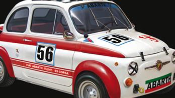 An excellent quality plastic kit from Italeri of the charming little Fiat Abarth, that can be completed as either the 695 SS  or 695SS Assetto Corsa version. Kit 4705