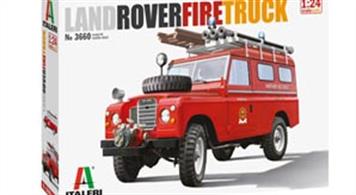 Italeri 3660 1/24 Scale Land Rover Fire Truck 4X4 KitLength