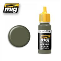 MIG Productions 074 IDF Green Moss PaintHigh quality acrylic paint. Suitable for most WW1 British vehicles
