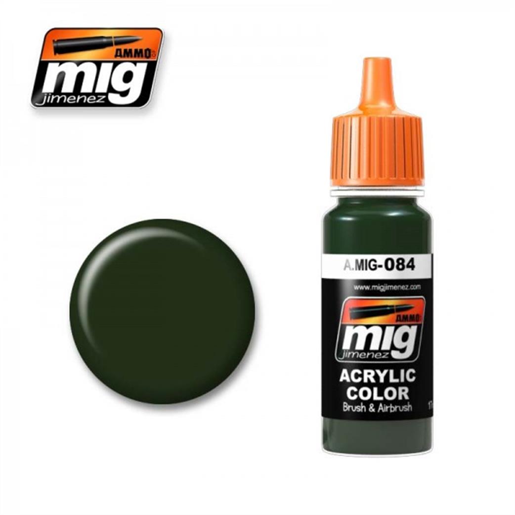 Ammo of Mig Jimenez A.MIG-084 084 NATO Green Acrylic Paint
