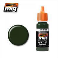 MIG Productions 084 NATO Green PaintHigh quality acrylic paint. Authentic NATO green colour for modern vehicles and camouflage