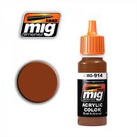 MIG Productions 914&nbsp;Red Brown Light PaintHigh quality acrylic paint. German camouflage modulation.