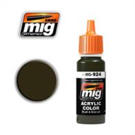 MIG Productions 924 Olive Drab Shadow PaintHigh quality acrylic paint. US Olive Drab  modulation.
