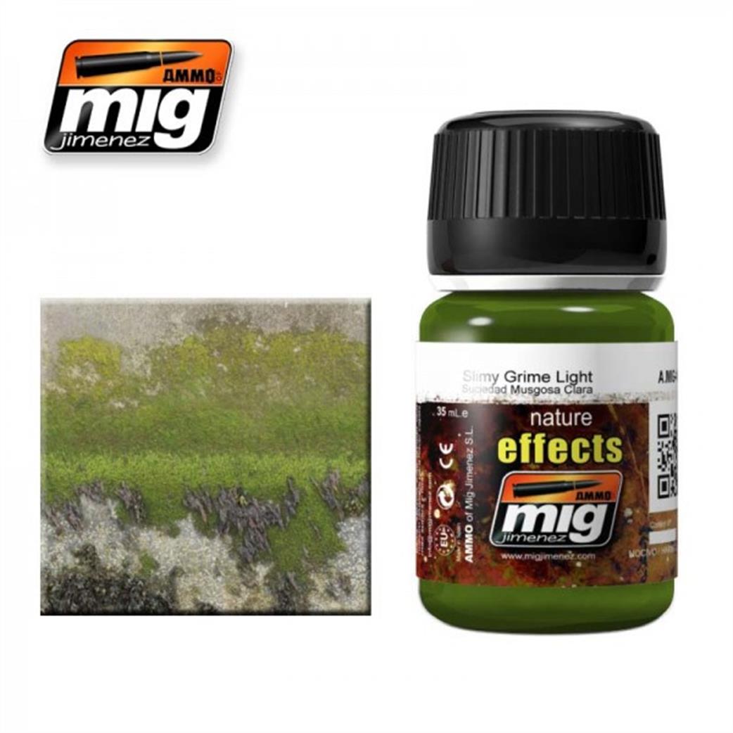 Ammo of Mig Jimenez  A.MIG-1411 Light Slimy Grime Enamel Nature Effect 35ml jar