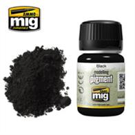 MIG Productions 3001 Weathering Pigment - BlackWeathering Pigment 35ml Jar. For Smoke, Exhaust Pipes etc.