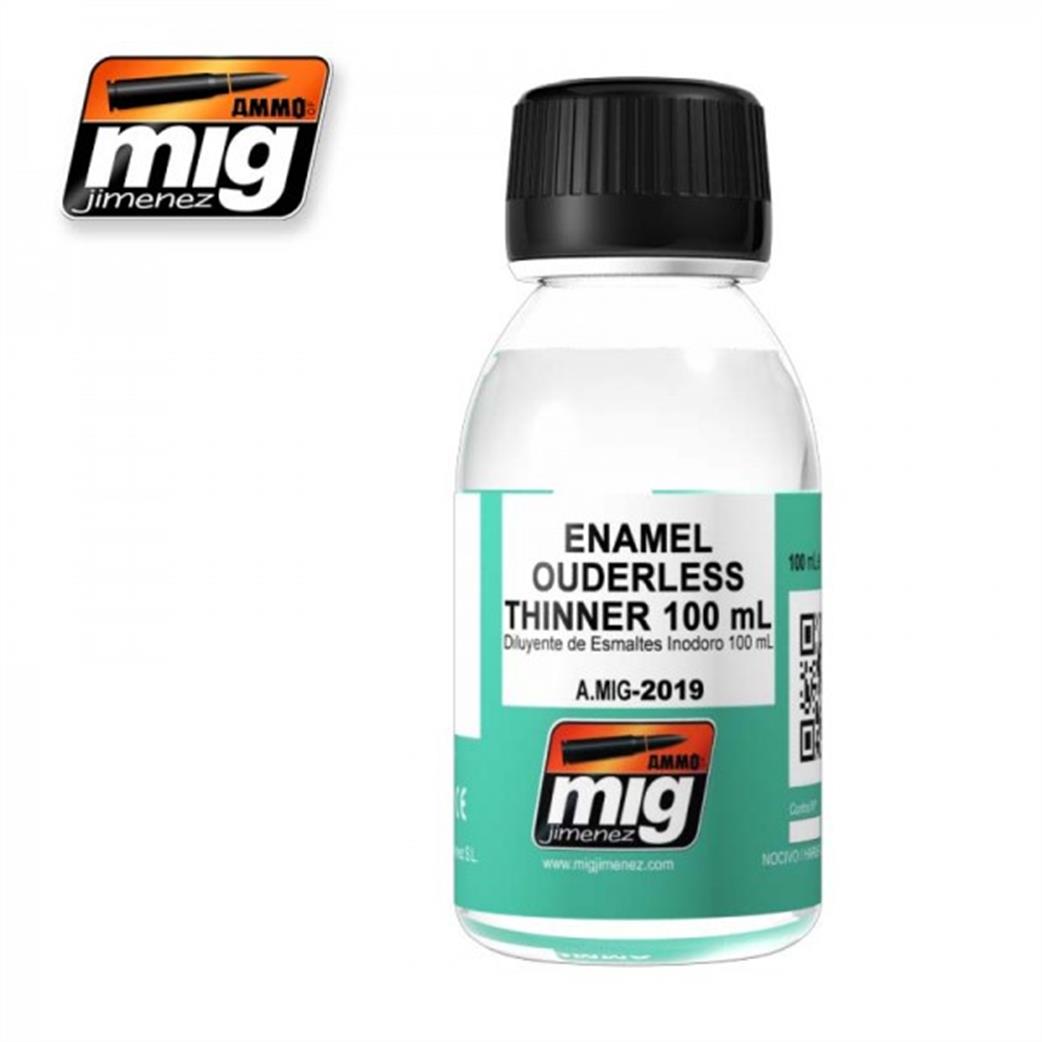 Ammo of Mig Jimenez  A.MIG-2019 Enamel Odourless Thinner 100ml Bottle