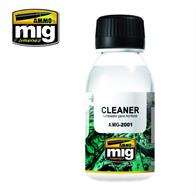 MIG Productions 2000 Cleaning Solution100ml bottleCleaning solution designed for removing acrylics from brushes and air brushesNon toxic