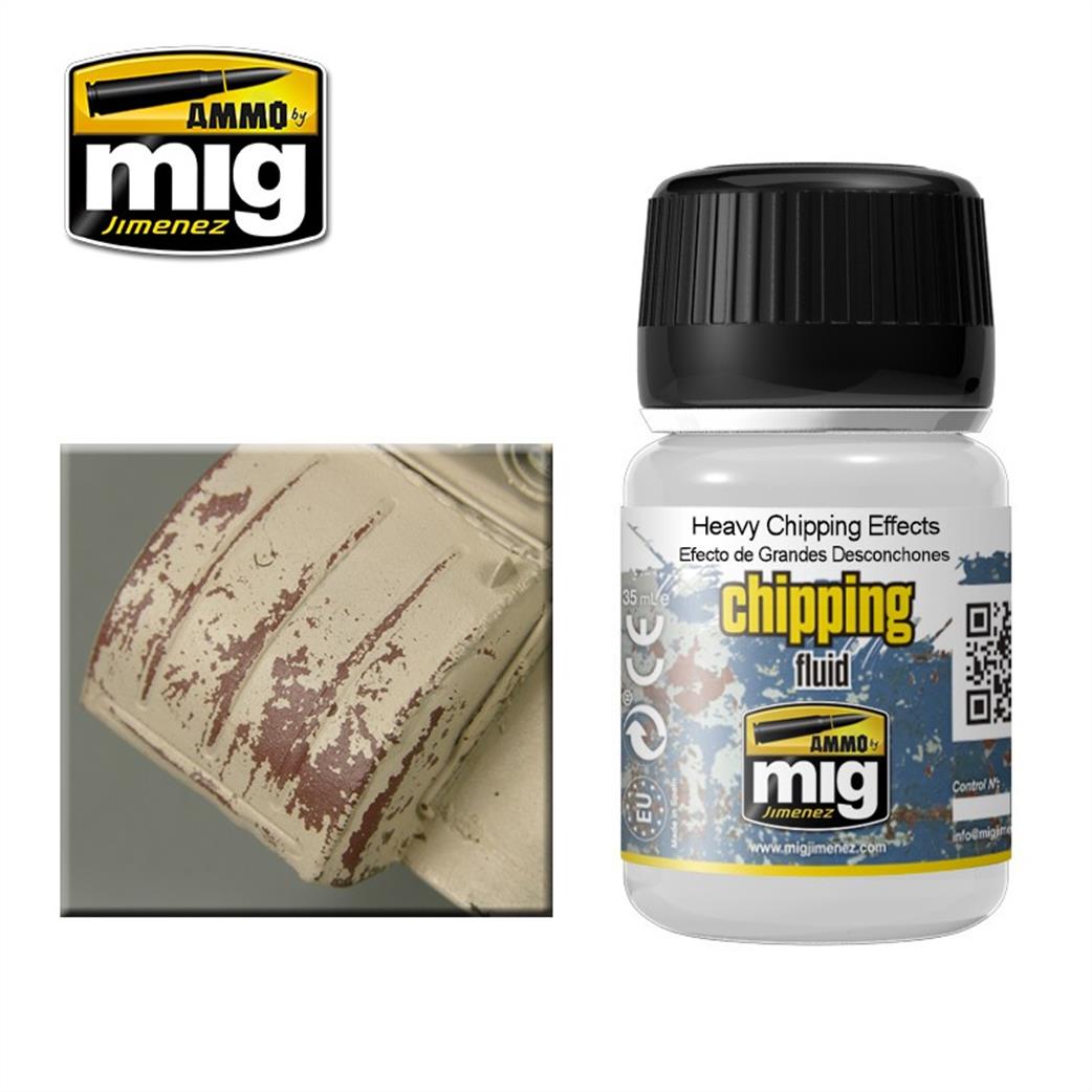 Ammo of Mig Jimenez  A.MIG-2011 Chipping Effect Fluid 35ml bottle