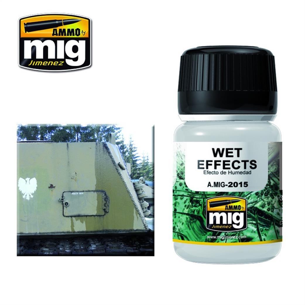 Ammo of Mig Jimenez  A.MIG-2015 Wet Effects Fluid for heavy chipping effect 35ml jar