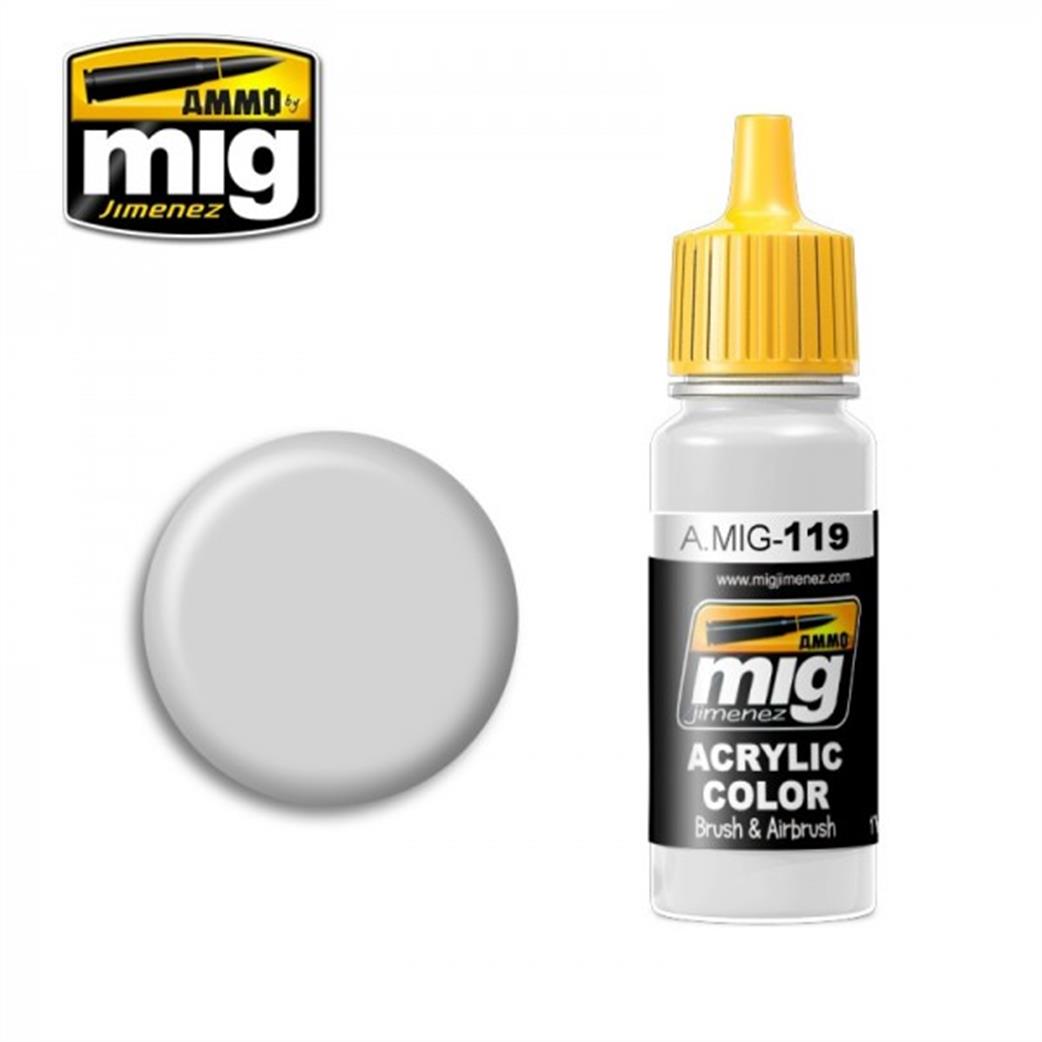 Ammo of Mig Jimenez  A.MIG-119 119 Cold Grey Acrylic Color Paint