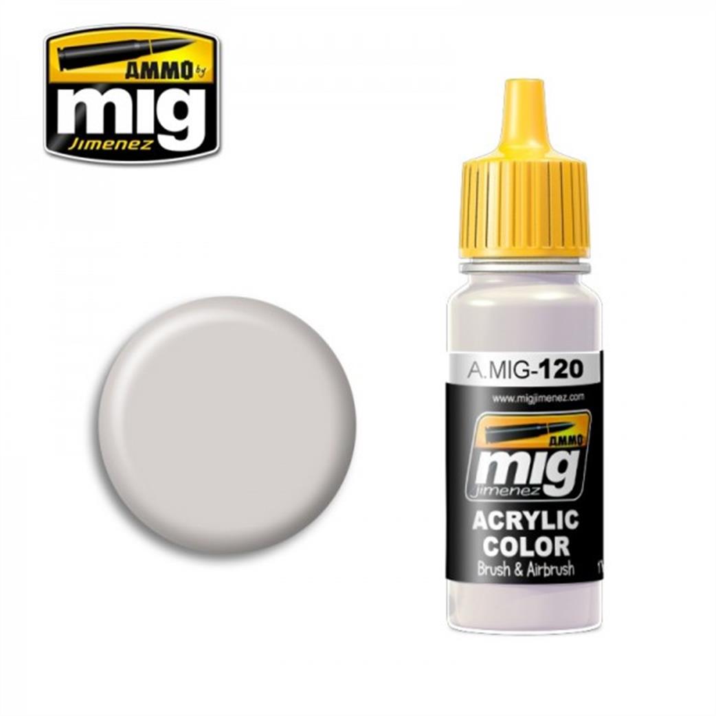 Ammo of Mig Jimenez A.MIG-120 120 Light Brown Grey Acrylic Color Paint