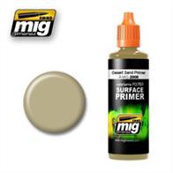 MIG Productions 2008 Desert Sand PrimerWater based primer suitable for use under all types of colour finishes. The primer has excellent adhesion properties and the soft satin finish ensures that paint will grip perfectly and every surface detail will remain crisp and clear.60ml