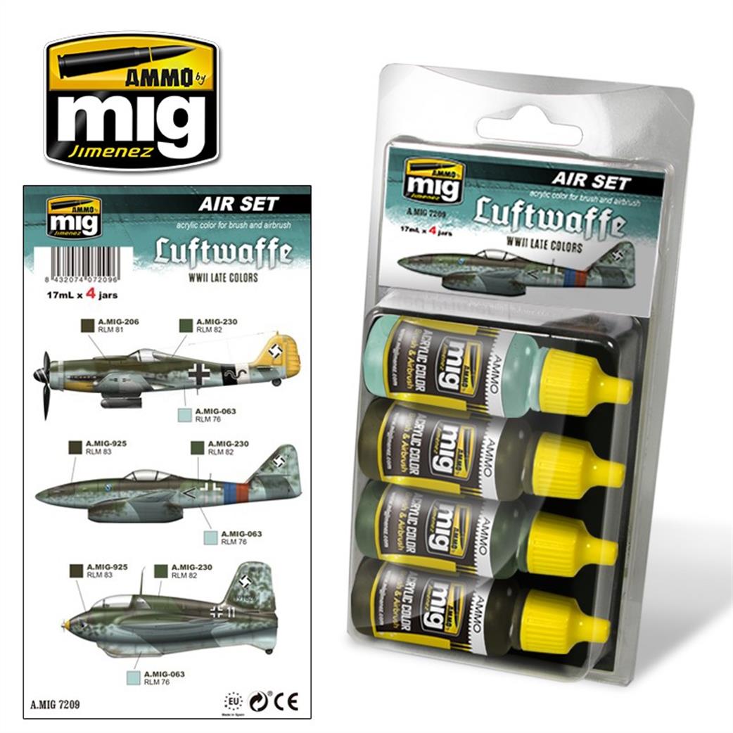 Ammo of Mig Jimenez  A.MIG-7209 Luftwaffe WW2 Late Colours