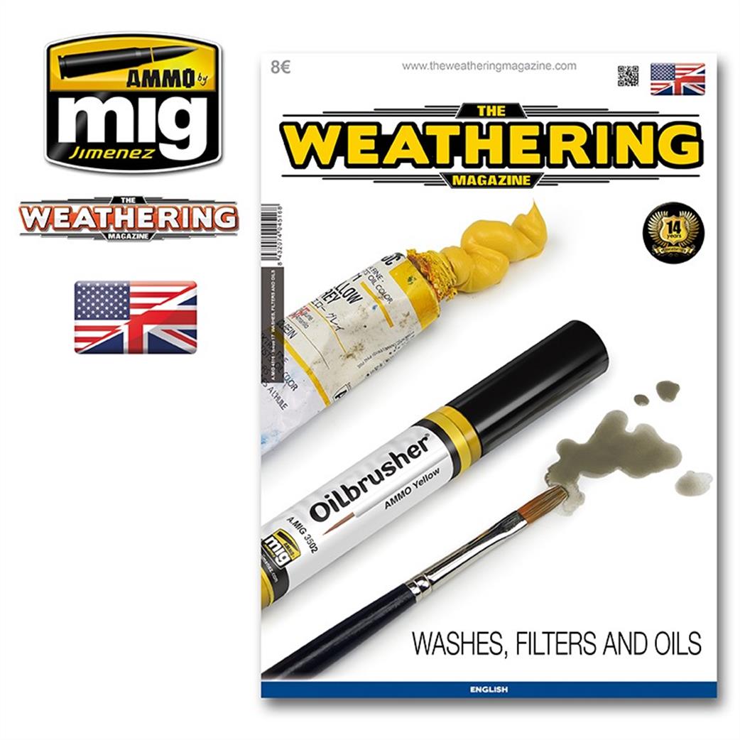 Ammo of Mig Jimenez  A-MIG-4516 Weathering Guide 17 - Washes, Filters & Oils