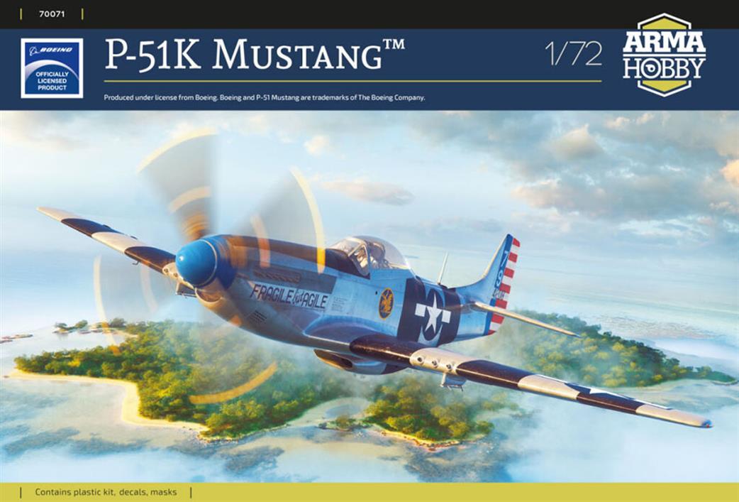 Arma Hobby 1/72 70071 North American P-51K Mustang Fighter Kit