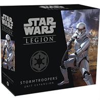In the Stormtroopers Unit Expansion, you’ll find seven Stormtrooper miniatures, identical to the ones included in the Star Wars: Legion Core Set, along with the unit card and upgrade cards that you need to add another unit of Stormtroopers to your army.