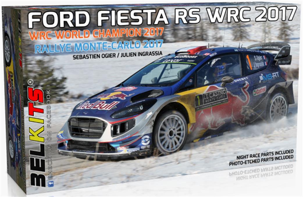Belkits BEL012 Ford Fiesta RS WRC 2017 rally car kit 1/24