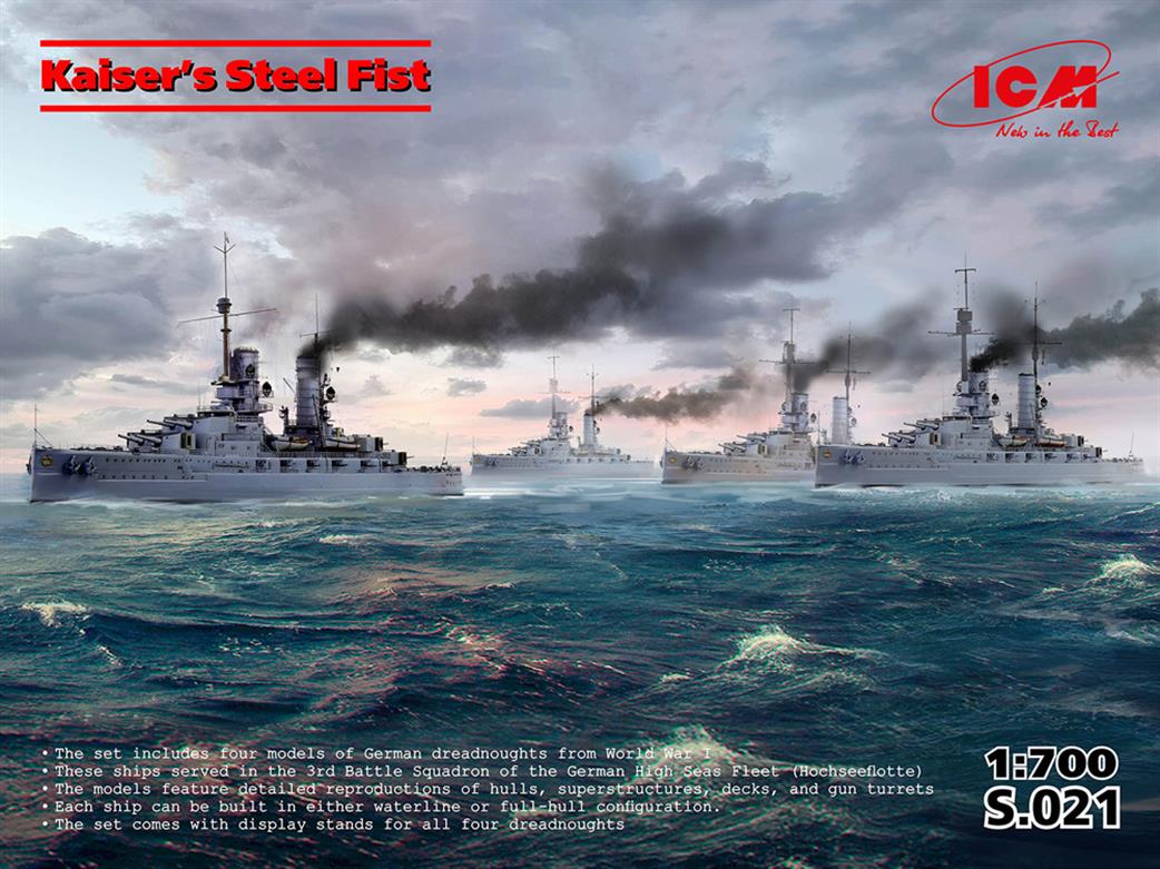 ICM 1/700 S.021 Kaisers Steel Fist Ship Collection