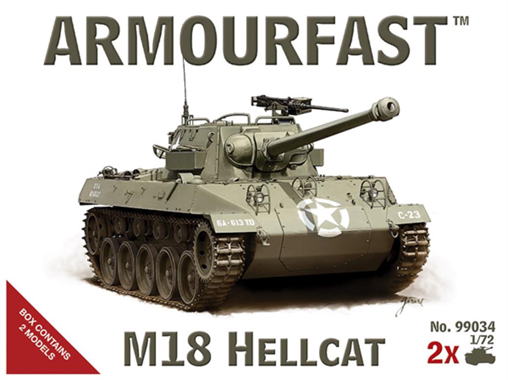 Armourfast 1/72 99034 M18 Hellcat US Tank Destroyer Kit