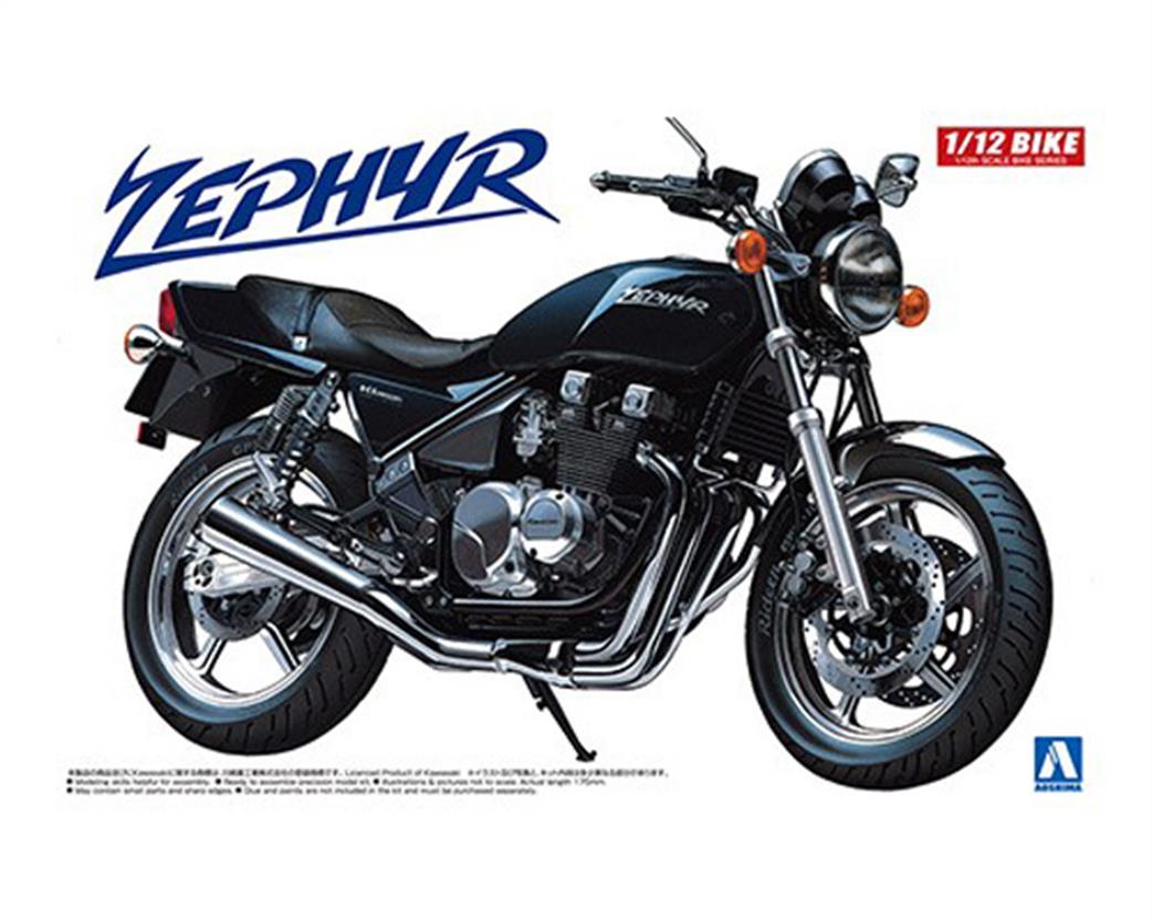 Aoshima 1/12 04149 Kawasaki Zephyr 1990 Motorcycle Kit
