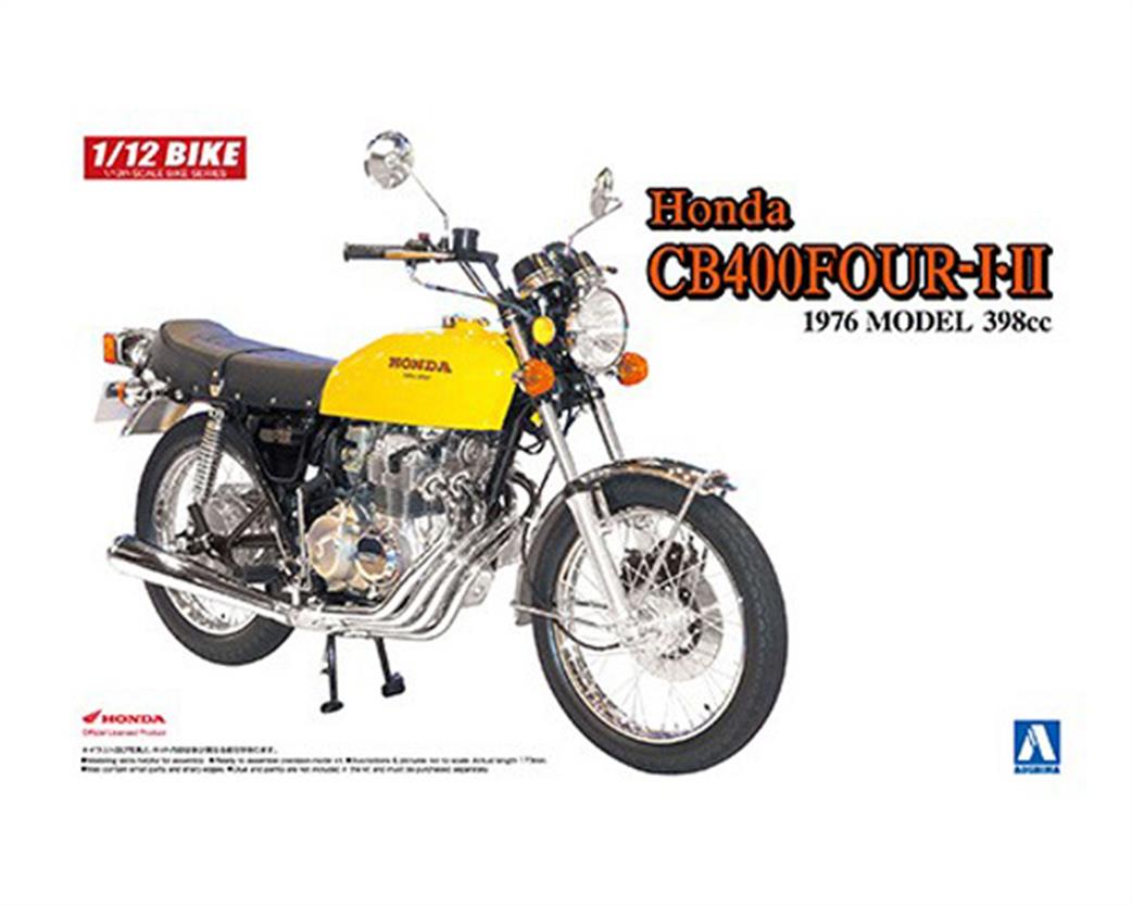 Aoshima 1/12 06385 Honda CB400 Four I/II 398cc 1976 Motorcycle Kit