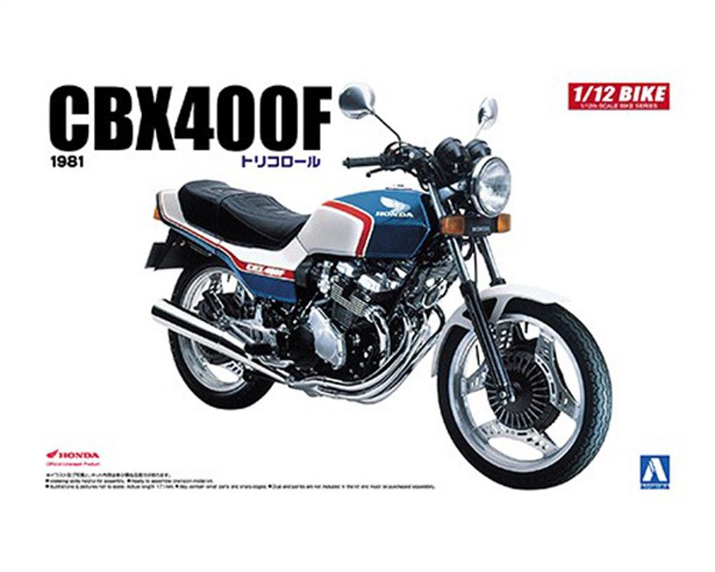 Aoshima 1/12 05297 Honda CBX400F Tri-Colour Motorcycle Kit