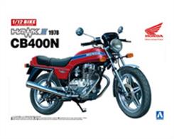 Aoshima 06305 1/12 Scale Honda Hawk III CB400N 1978 Motorcycle